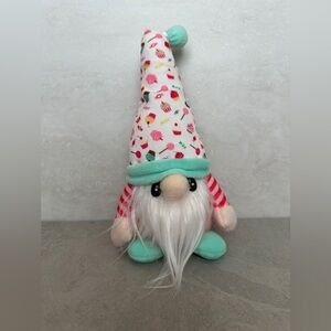 HUG Feel the Love Cupcake and Candy Gnome "Happy" Plush Gnome Decor